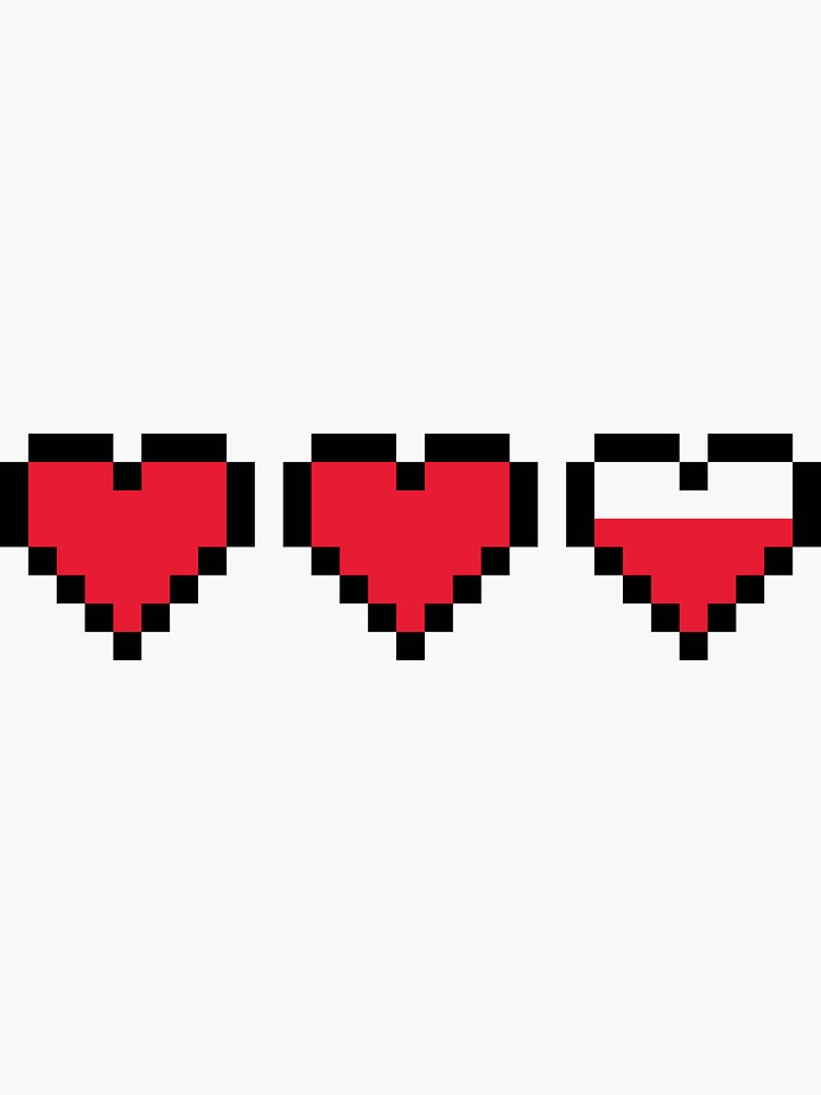 Pixel hearts
